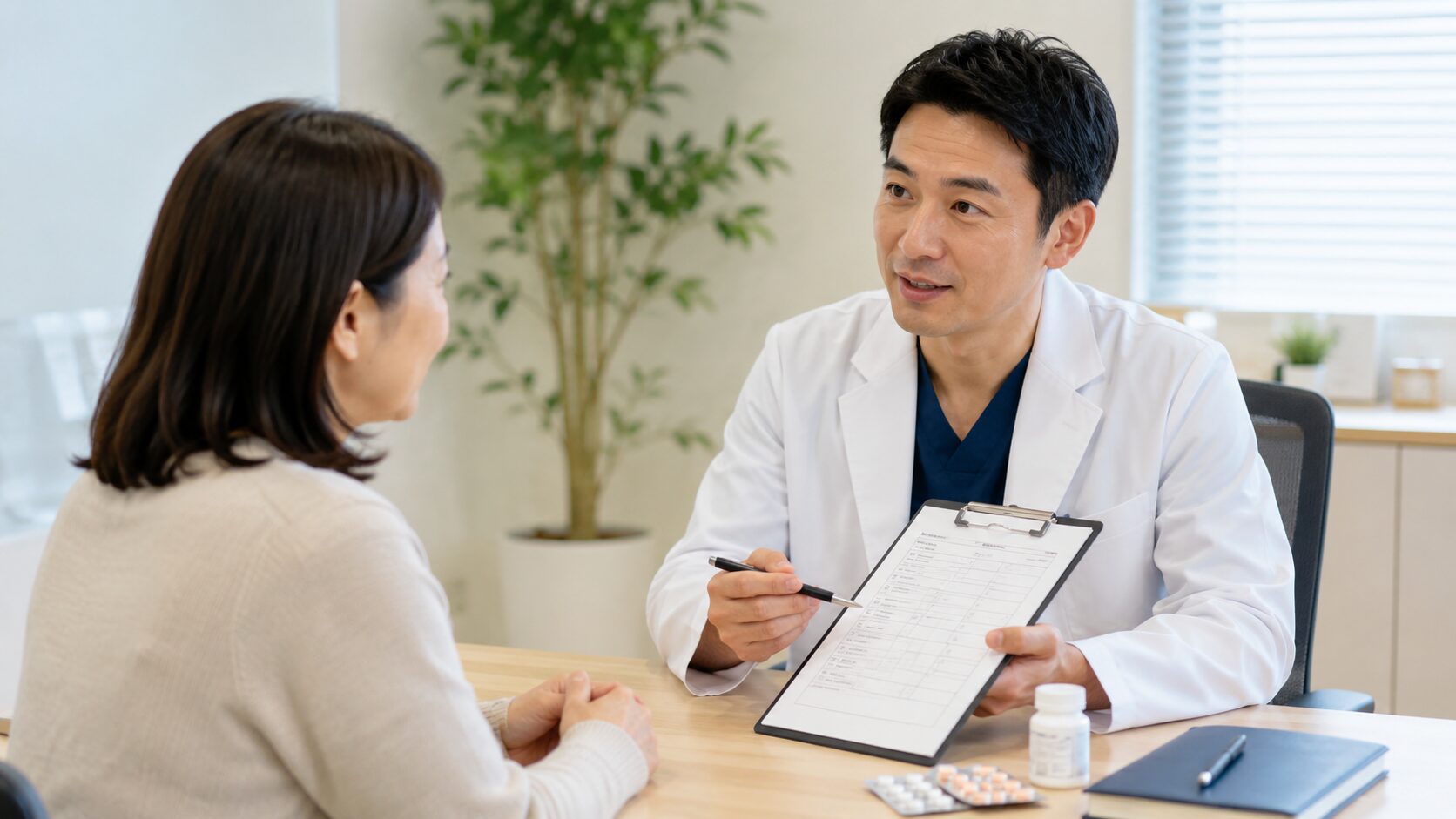 医師に気になることを相談する診察のイメージ
